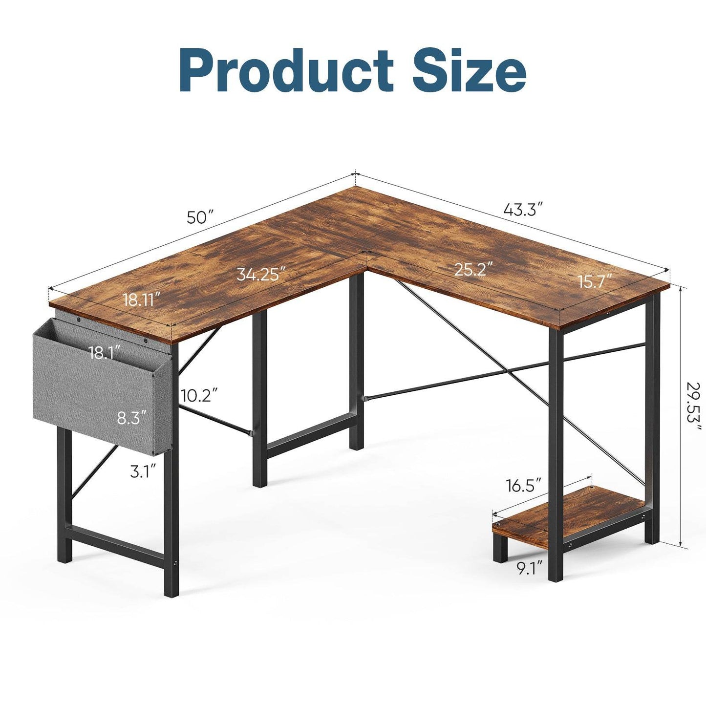 L-shaped Computer Desk - Stuff Hunt