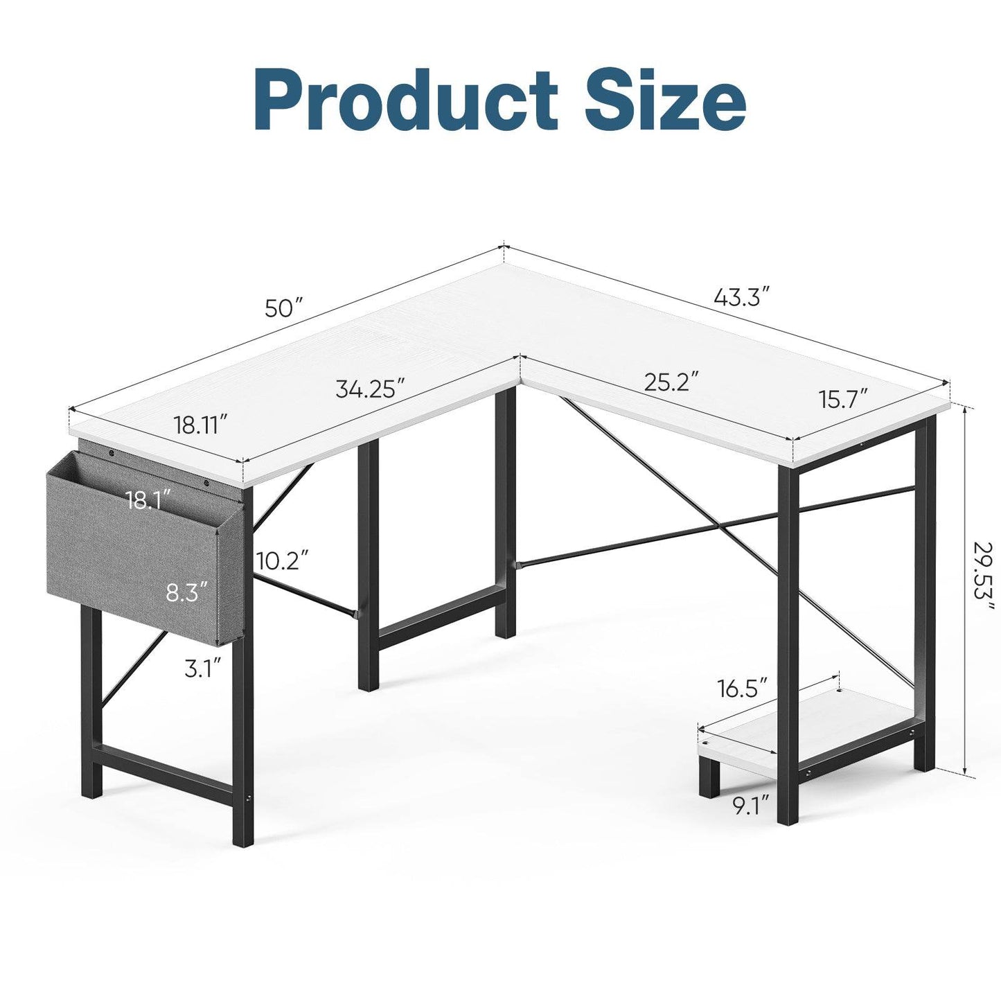 L-shaped Computer Desk - Stuff Hunt