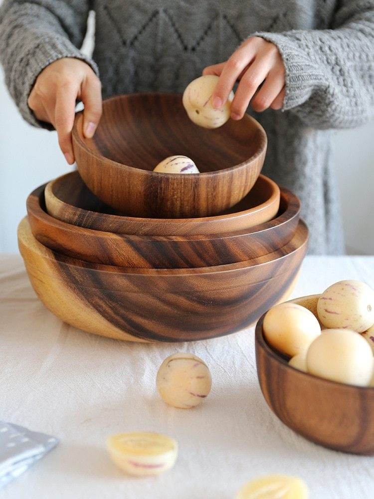 Natural Wooden Bowl - Stuff Hunt