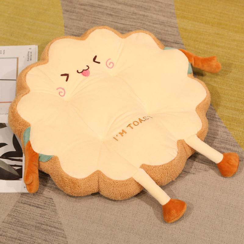 Cute Toast Cushion - Stuff Hunt