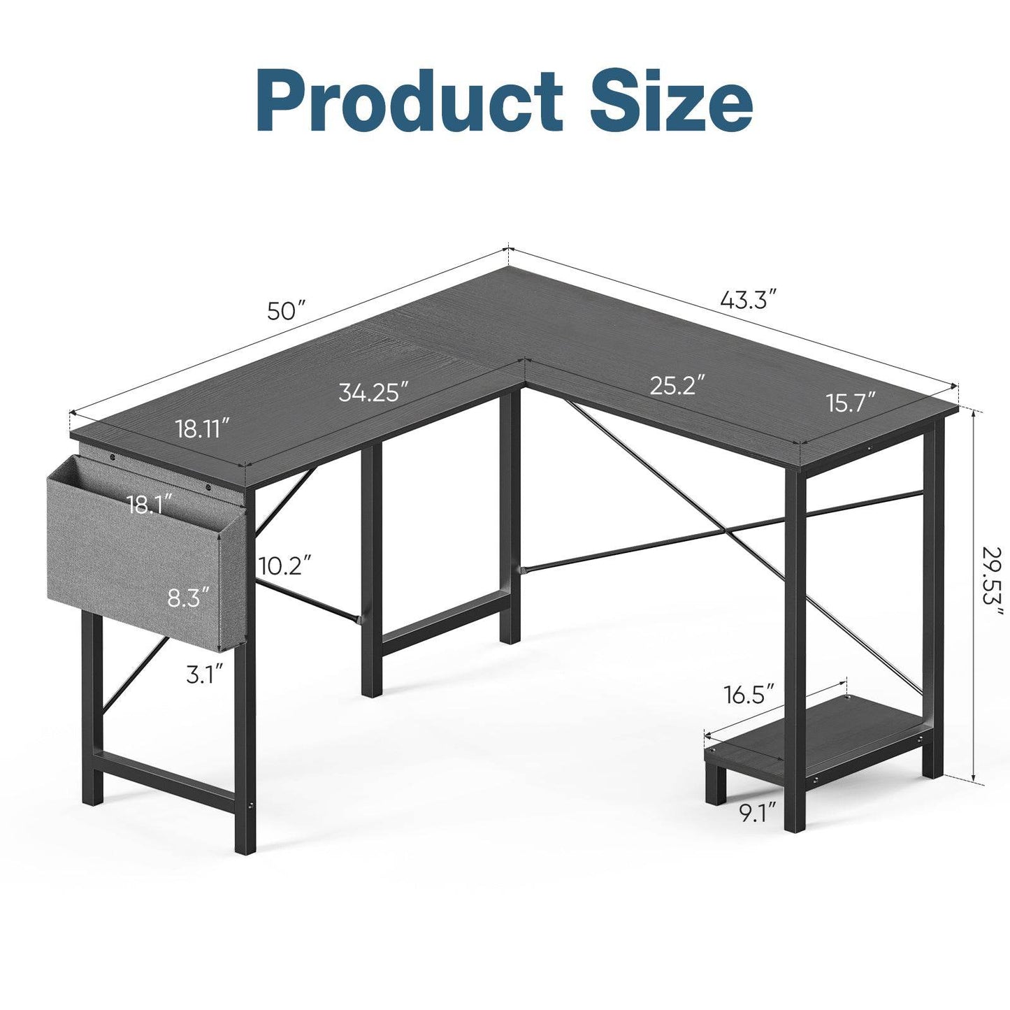 L-shaped Computer Desk - Stuff Hunt