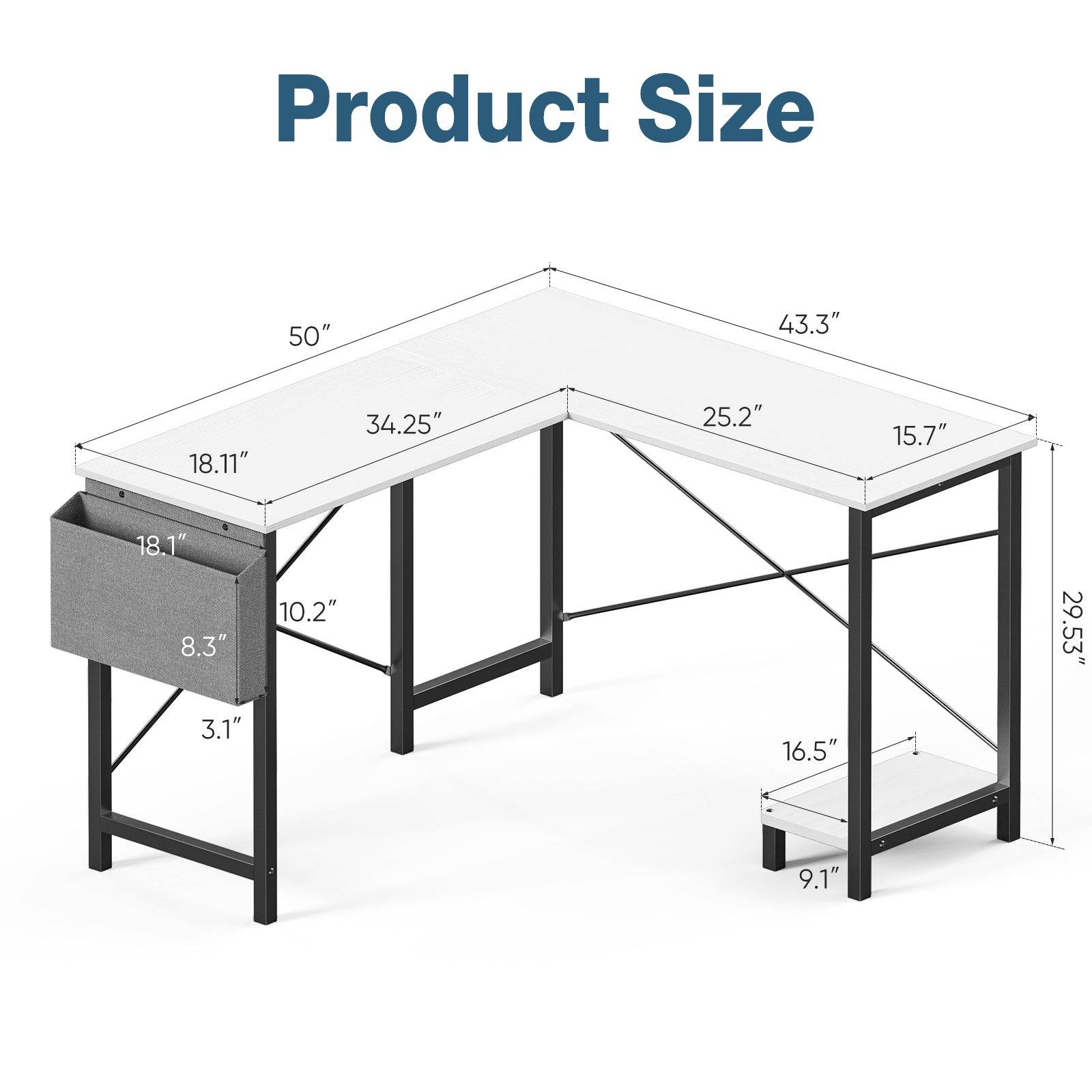 L-shaped Computer Desk - Stuff Hunt