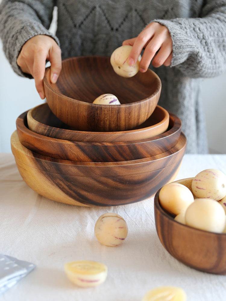 Natural Wooden Bowl - Stuff Hunt