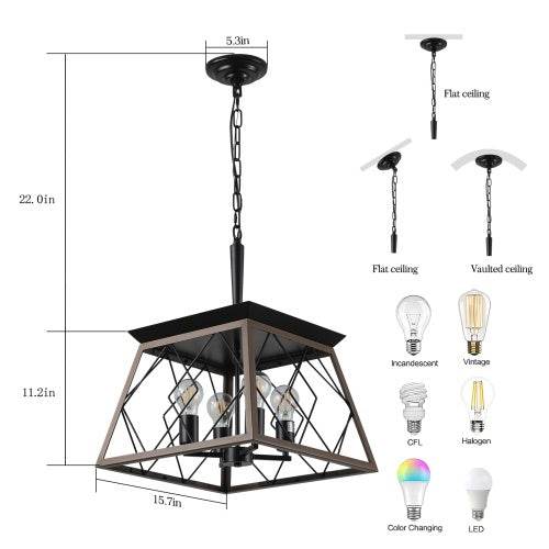 Vintage Farmhouse Chandelier - Stuff Hunt