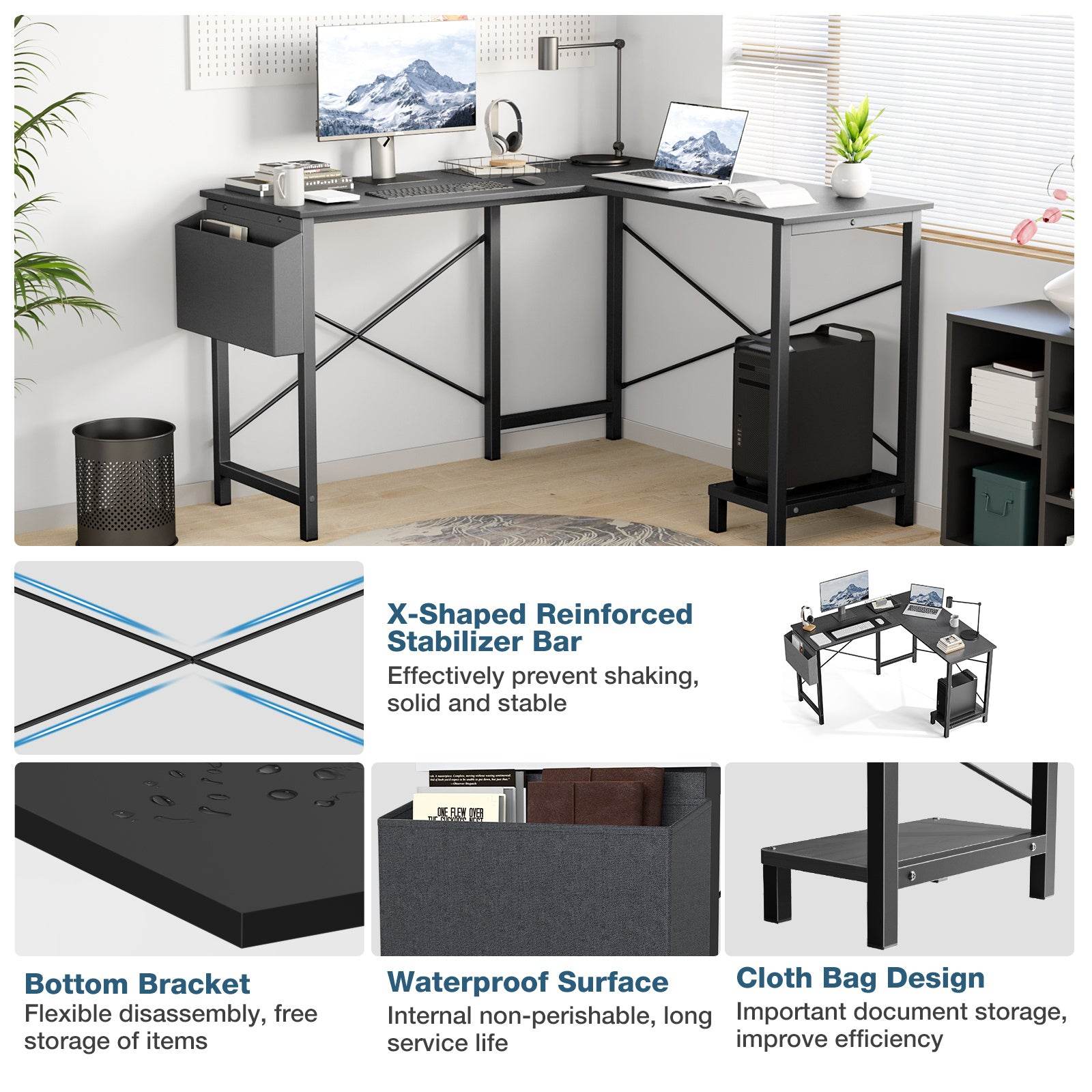 L-shaped Computer Desk - Stuff Hunt