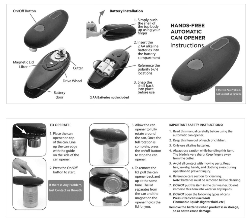 Electric Can Opener - Stuff Hunt