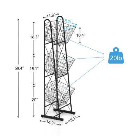 3-Tier Basket Organizer - Stuff Hunt