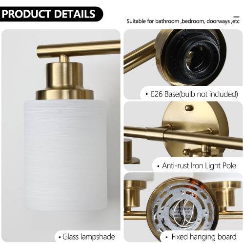 Golden Bathroom Vanity Lamp - Stuff Hunt