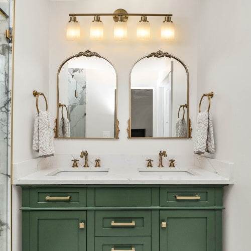 Golden Bathroom Vanity Lamp - Stuff Hunt